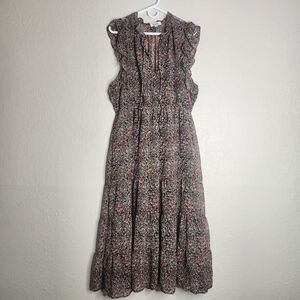 BB Dakota Steve Madden Fit & Flare Dress Women XL Multi Floral Flared Drop Waist